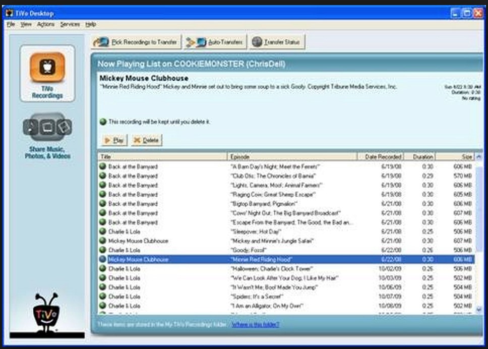Tivo Desktop Software For Pc